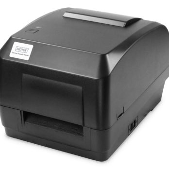 DIGITUS DRUKARKA TERMICZNA DO ETYKIET 200DPI MAX. 108MM USB 2.0 SERIAL LAN MICROSD CZARNA DA-81020