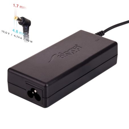 Zasilacz sieciowy Akyga AK-ND-08 do notebooka Compaq, HP (19 V; 4,74 A; 90W; 4.8 mm x 1.7 mm)