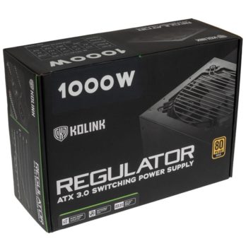 Kolink Regulator 80 PLUS Gold PSU, ATX 3.0, PCIe 5.0, modular – 1000 Watts