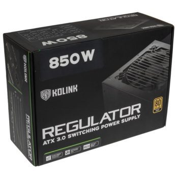 Kolink Regulator 80 PLUS Gold PSU, ATX 3.0, PCIe 5.0, modular – 850 Watts
