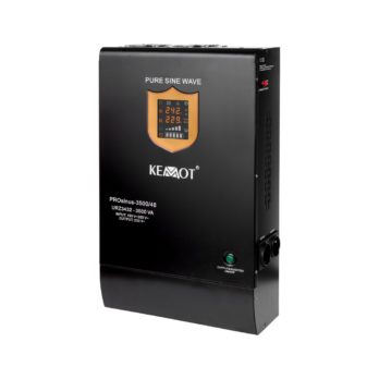 Zasilacz awaryjny KEMOT PROsinus-3500/48 przetwornica z czystym przebiegiem sinusoidalnym i funkcją ładowania 48V 230V 3500VA/2400W – naścienna