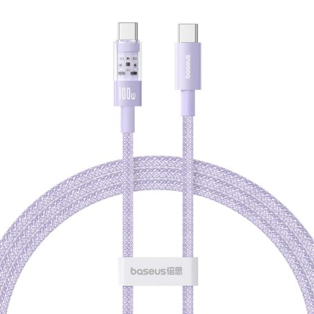 Kabel Baseus Gem Typ C-Typ C 100W 1m (fioletowy)