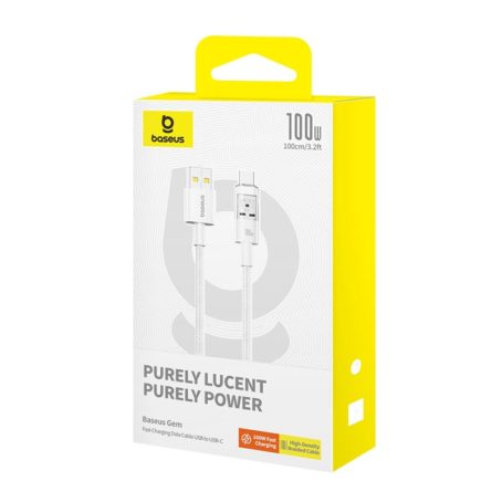 Kabel Baseus Gem USB-USB C 100W 1m (biały)