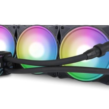 Alphacool Pro Aurora 420 CPU AIO Procesor Zestaw do chłodzenia płynami 14 cm Czarny, Biały