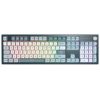 Montech MKey klawiatura Gaming USB Szary, Jasny Niebieski, Biały