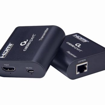 Gembird DEX-HDMI-03 przedłużacz AV Czarny