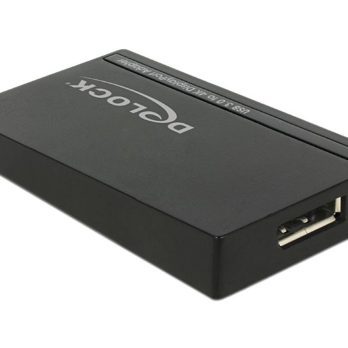 DeLOCK 62581 zewnętrzna karta graficzna usb 3840 x 2160 px Czarny