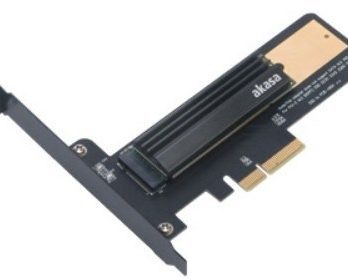 Akasa M.2 X4 PCI-E 3.0 Adapter Card – Czarna PCB