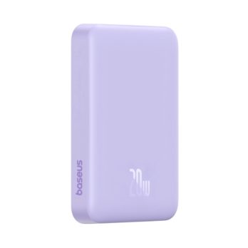 Powerbank Baseus Magnetic Mini Air Wireless 10000mAh 20W+kabel USB C-USB C (fiolet)
