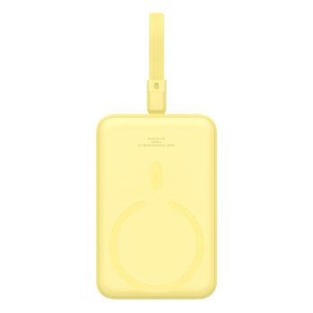 Powerbank Baseus Magnetic Mini Air Wireless 10000mAh 20W+kabel USB C-USB C (żółty)