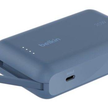 BELKIN POWERBANK 10 000 MAH, 20W, KABEL USB-C, BLUE