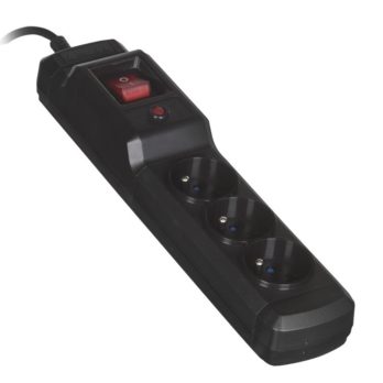 Listwa przeciwprzepięciowa Activejet (3 x UTE; 10 A; 1,5m; kolor czarny)