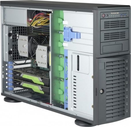 Supermicro CSE-743AC-1K26B-SQ zabezpieczenia & uchwyty komputerów Full Tower Czarny 1200 W