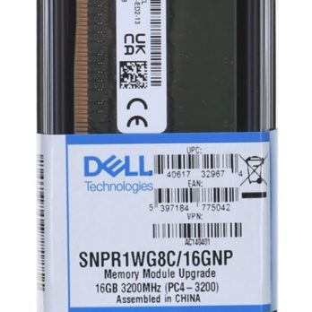 Dell 16GB DDR4 UDIMM 3200MHz 1Rx8 ECC Memory Upgrade for PE T150/T350/R250/R350