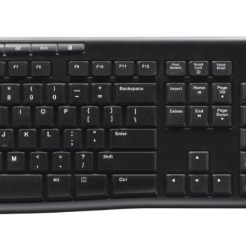 Logitech Wireless Combo MK270 klawiatura Dołączona myszka Dom USB QWERTZ Niemiecki Czarny