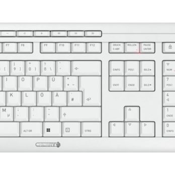 CHERRY JD-8550DE-0 klawiatura Dołączona myszka Dom/Biuro RF Wireless QWERTZ Niemiecki Biały