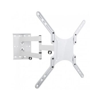Uchwyt Ścienny TV LED/LCD 23-55 cali 45kg Obrotowy Biały