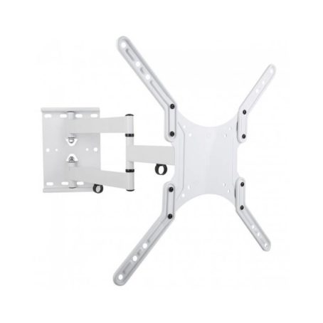 Uchwyt Ścienny TV LED/LCD 23-55 cali 45kg Obrotowy Biały