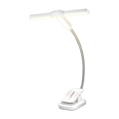 Lampka bezprzewodowa Tri-Head Glocusent GLCSNTA2303 z klipsem USB-C 1000mAh biała