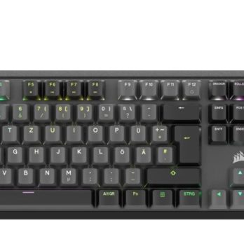 Corsair K70 CORE RGB klawiatura Gaming USB QWERTY Niemiecki Szary