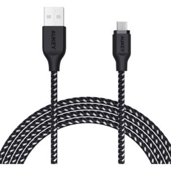 AUKEY KABEL USB-A – MICROUSB 2.0, QC 12W, 2M