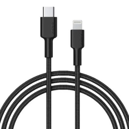 AUKEY KABEL USB-C - LIGHTNING MFI 27W OPLOT 1,8M