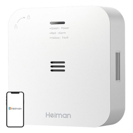 Bezprzewodowy czujnik alarm tlenku węgla Heiman HM-720ES-W Interlinked