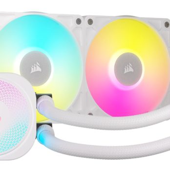 Corsair iCUE LINK TITAN RX RGB Procesor Chłodnica cieczy all-in-one 12 cm Biały 1 szt.