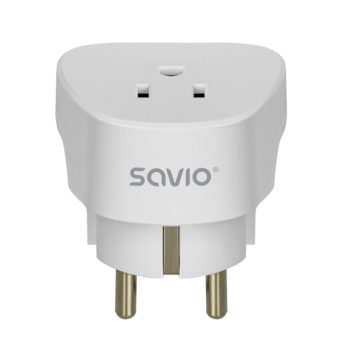 SAVIO ADAPTER PODRÓŻNY, GNIAZDO US – WTYK EU AP-01