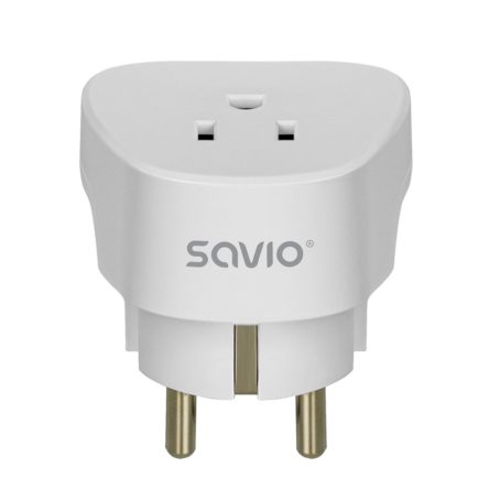 SAVIO ADAPTER PODRÓŻNY, GNIAZDO US – WTYK EU AP-01
