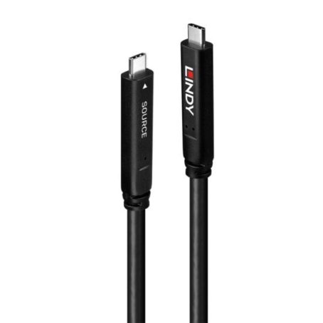 Lindy 43333 kabel USB USB 3.2 Gen 1 (3.1 Gen 1) 10 m USB C Czarny
