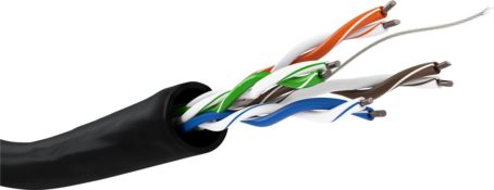 Goobay 57198 kabel sieciowy Czarny 100 m Cat5e U/UTP (UTP)