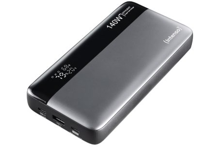 Power Bank Intenso HE 25000 mAh Grau-Schwarz USB C/C