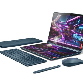 Lenovo Yoga Book 9 13IMU9 Ultra 7 155U 2x 13.3″ 2.8K OLED 400nits Glossy 60Hz 32GB LPDDR5x-7467 SSD512 Intel Arc Graphics Win11 Tidal Teal + Backpack B210 GX40Q17225