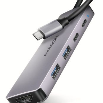 Axagon HMC-5H60 stacja dokująca Przewodowa USB 3.2 Gen 1 (3.1 Gen 1) Type-C Szary