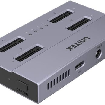 Unitek USB4 4-kieszeniowa stacja dokująca/ klonująca M.2 SSD