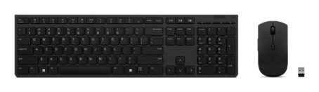 Lenovo 4X31K03968 klawiatura Dołączona myszka Biuro RF Wireless + Bluetooth US English Szary