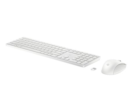 Zestaw bezprzewodowy klawiatura + mysz HP 655 White 860P8AA