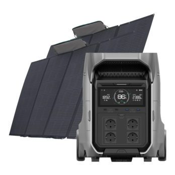 Zestaw: Stacja zasilania EcoFlow Delta Pro 3 + 2x panel fotowoltaiczny 400W