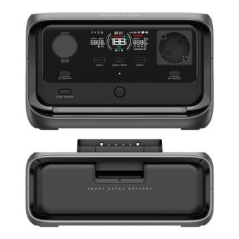 Zestaw: Stacja zasilania EcoFlow River 3 Plus + dodatkowa bateria 286Wh