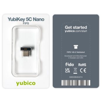 Klucz bezpieczeństwa YUBICO YubiKey 5C Nano USB-C USBC