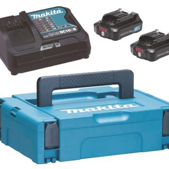 MAKITA ZESTAW ZASILAJĄCY 12V 2×2,0Ah (BL1021Bx2+DC10SB) MAKPAC