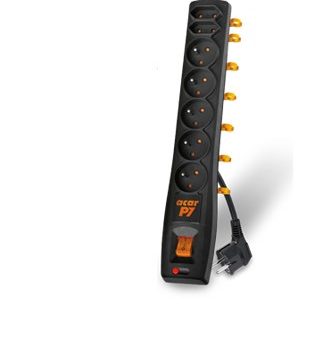 HSK DATA P& 3m rozgałęziacz 5 Gniazdo(a) sieciowe Wewnątrz/na wolnym powietrzu Czarny