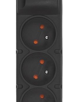 HSK DATA Acar F5 5 m 5 Gniazdo(a) sieciowe Wewnątrz/Na wolnym powietrzu Szary