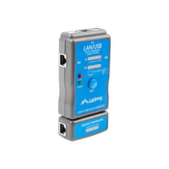 Lanberg NT-0403 tester kabli sieciowych Tester PoE Niebieski
