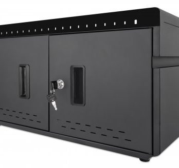 Manhattan 715959 szafka na urządzenia przenośne Przenośna szafa do zarządzania urządzeniami Czarny