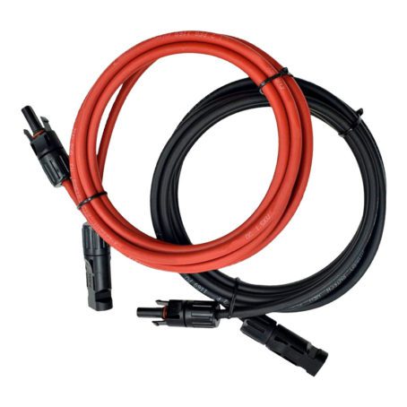 Zestaw 2x Kabel przedłużający do paneli fotowoltaicznych APV MC4 2m