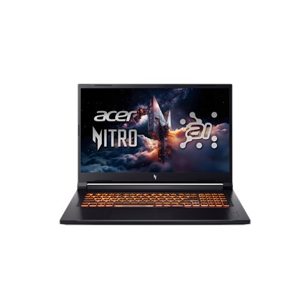 Acer | Nitro V 17 AI ANV17-41-R9XF | Obsydianowa czerń | 17,3 " | Systemy ochrony przed włamaniem (IPS) | Złącze QHD | 2560 x 1440 pikseli | Procesor AMD Ryzen 7 | 260 | 32 GB | Pamięć DDR5 | Pojemność dysku SSD 1000 GB | NVIDIA GeForce RTX 5070 | Pa