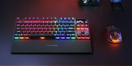 SteelSeries Klawiatura Gaming Apex Pro TKL Gen 3 US Layout Bluetooth Czarna 2.4 GHz / Bluetooth/ Wired OmniPoint 3.0 Adjustable HyperMagnetic Switches Wireless connection