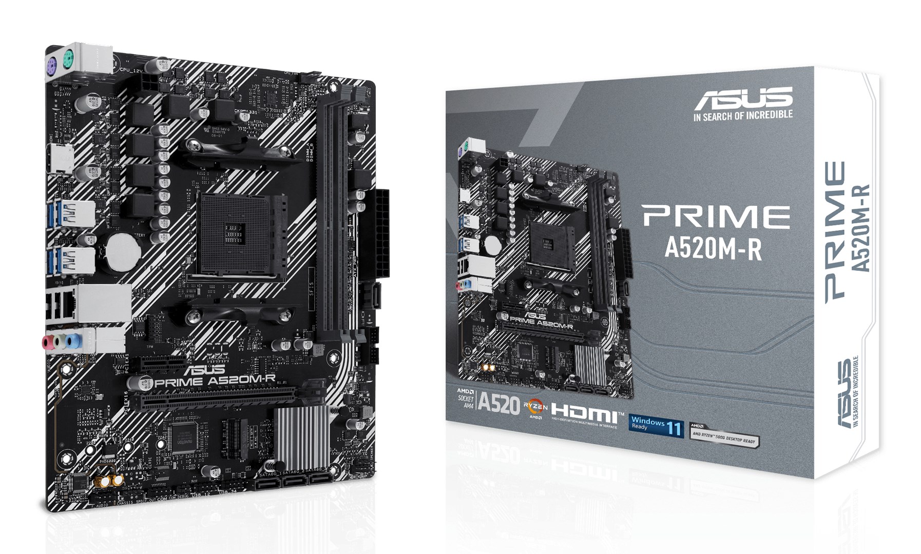 ASUS PRIME A520M-R AMD A520 Socket AM4 micro ATX